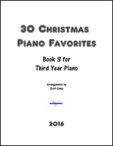 30 Christmas Piano Favorites for Third Year Piano piano sheet music cover